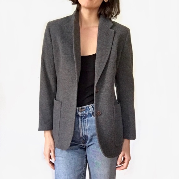 Cashmere wool blend blazer - Picture 10 of 16